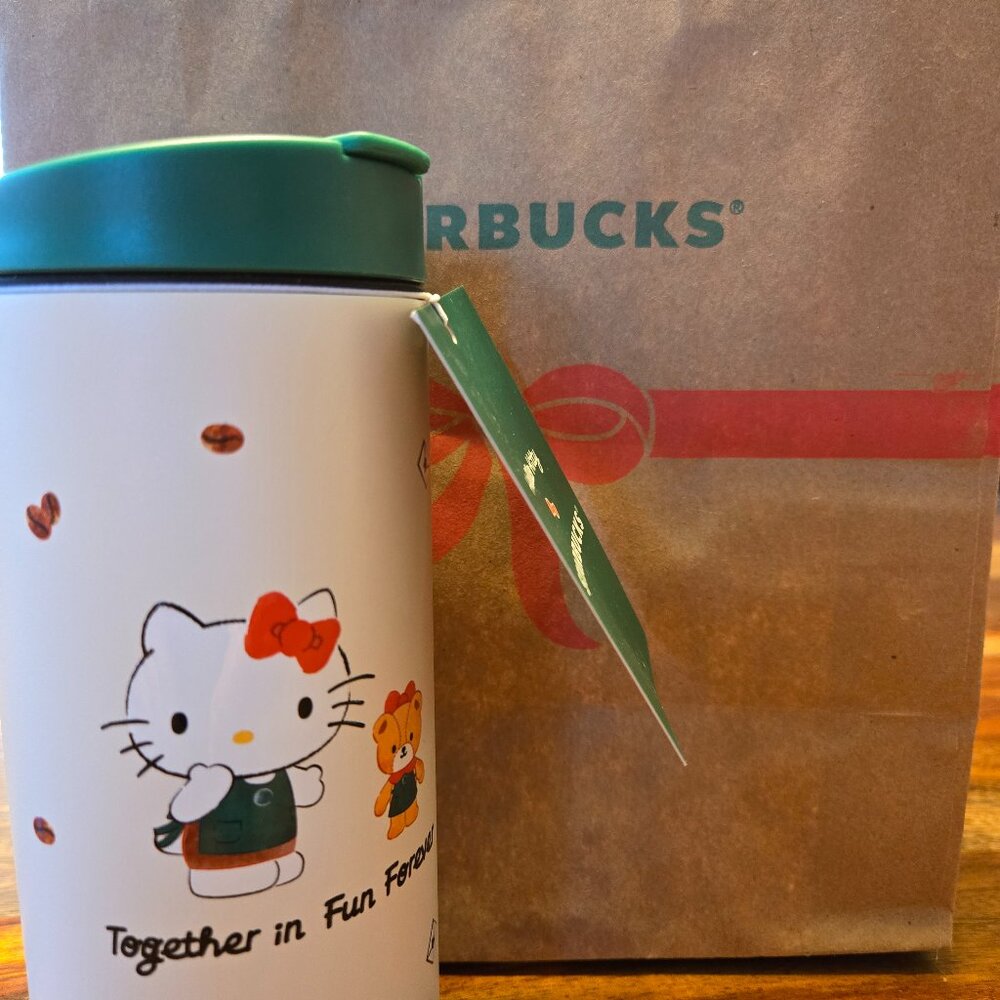 2025 Hello Kitty X Starbucks 50th Anniversary Tumbler Stainless Steel 12oz